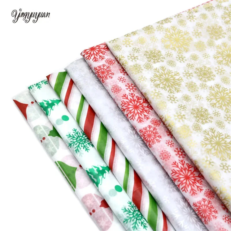 Verpackungsmaterial Seidenpapier DIY Weihnachten, Schneeflocken, Konfetti 