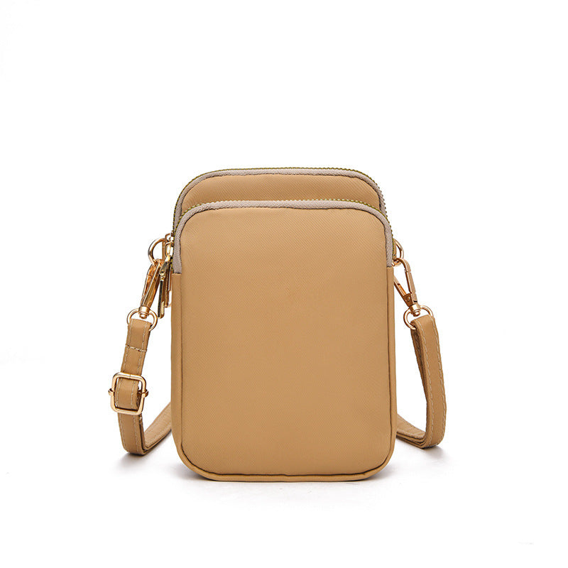 Kleine Schulter Handtasche mit 3 Fächer Crossbody-Tasche