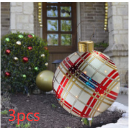 Weihnachten Riesige Ornament Ball Outdoor PVC 60CM Aufblasbare Dekor Weihnachts Kugeln aus PVC