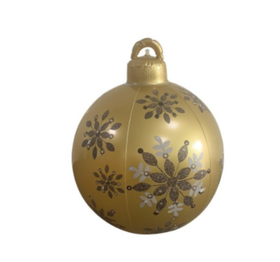 Weihnachten Riesige Ornament Ball Outdoor PVC 60CM Aufblasbare Dekor Weihnachts Kugeln aus PVC