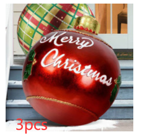 Weihnachten Riesige Ornament Ball Outdoor PVC 60CM Aufblasbare Dekor Weihnachts Kugeln aus PVC