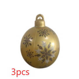 Weihnachten Riesige Ornament Ball Outdoor PVC 60CM Aufblasbare Dekor Weihnachts Kugeln aus PVC