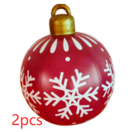 Weihnachten Riesige Ornament Ball Outdoor PVC 60CM Aufblasbare Dekor Weihnachts Kugeln aus PVC