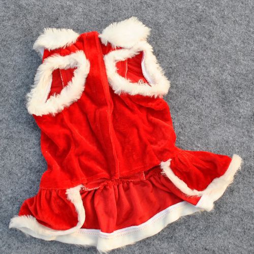 Hundebekleidung Klassik Rotes Kleid Weihnachten New Year