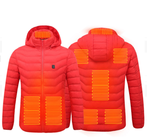 Herren Thermo beheizte Baumwolljacke mit USB Heizfunktion