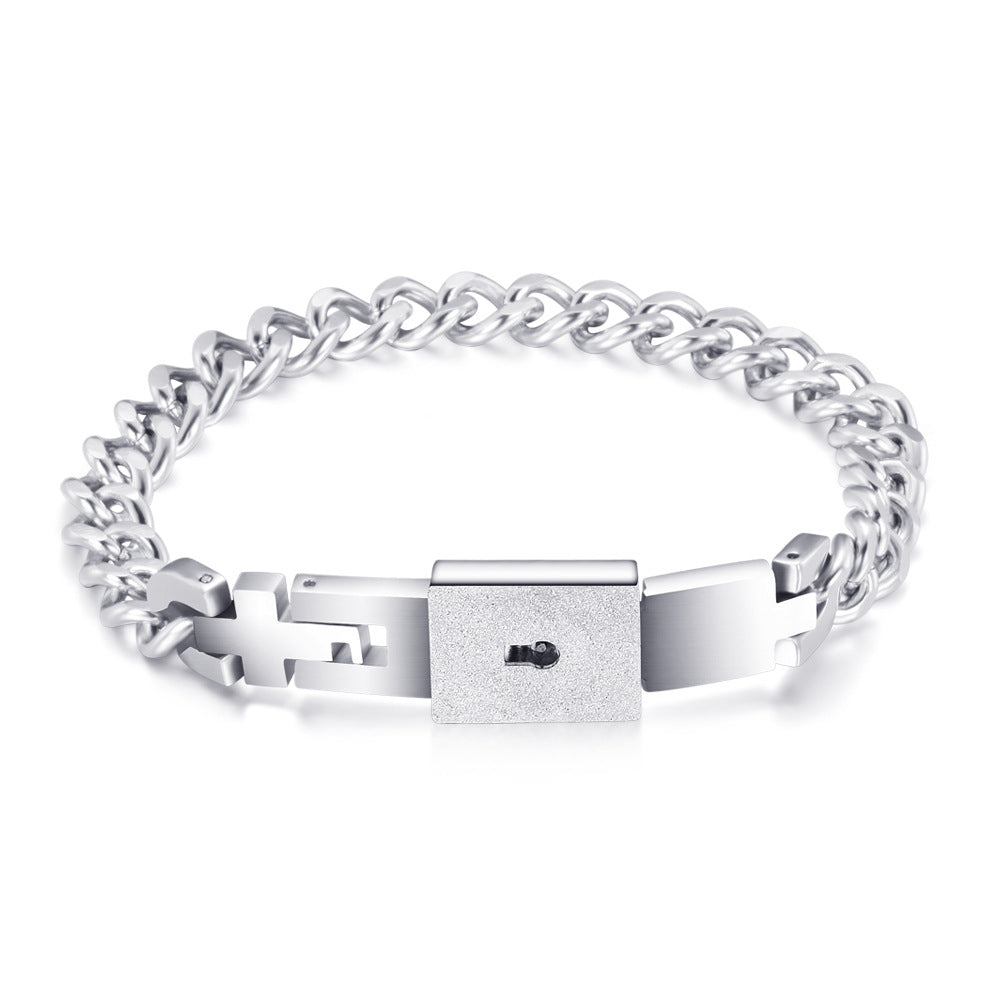 Unisex bracelet with necklace for couples