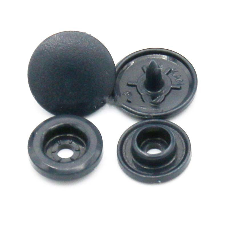 Mattierter umweltfreundlicher 12 mm Kunststoff Druckknopf Set