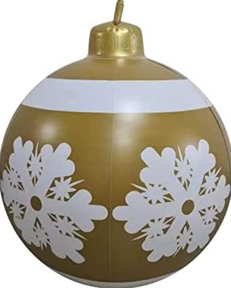 Weihnachten Riesige Ornament Ball Outdoor PVC 60CM Aufblasbare Dekor Weihnachts Kugeln aus PVC