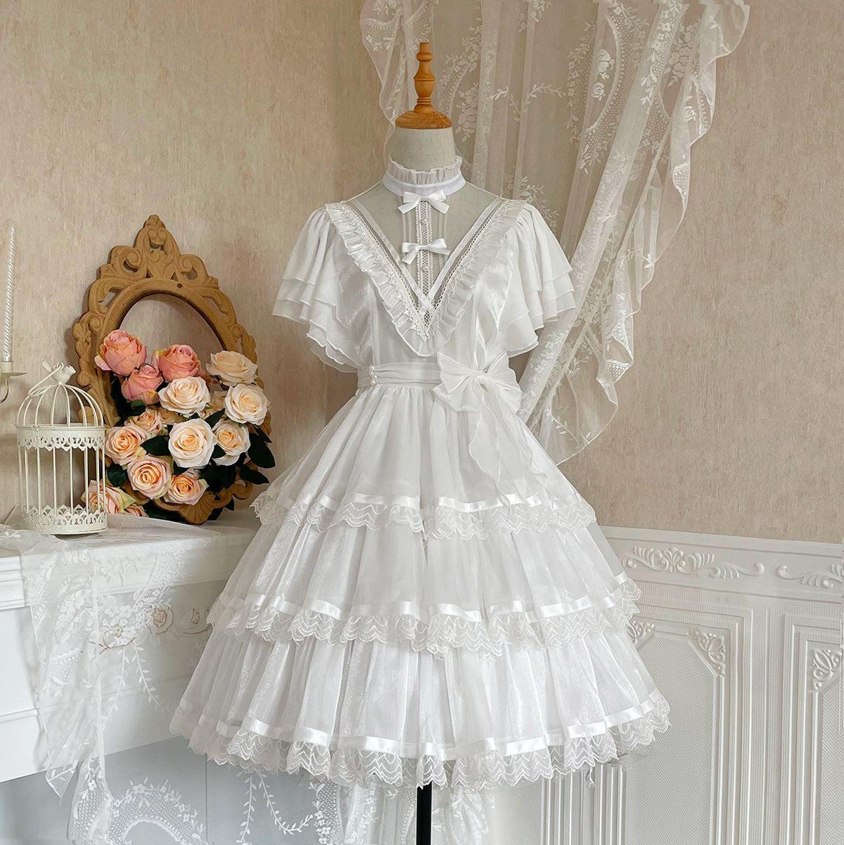 Original Design Damen Bankett Fee Süß & Niedlich Gothic Lolita Kleid für Damen