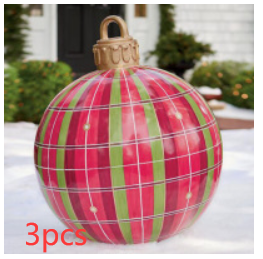 Weihnachten Riesige Ornament Ball Outdoor PVC 60CM Aufblasbare Dekor Weihnachts Kugeln aus PVC