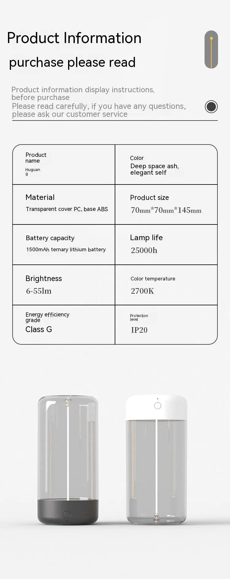 Flexible magnetische wiederaufladbare Atmosphäre USB Lampe