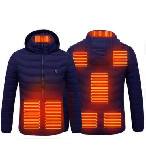 Herren Thermo beheizte Baumwolljacke mit USB Heizfunktion