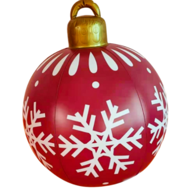 Weihnachten Riesige Ornament Ball Outdoor PVC 60CM Aufblasbare Dekor Weihnachts Kugeln aus PVC