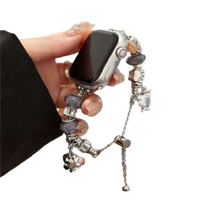 Smartwatch Strip bracelet watch strap with fashionable stones