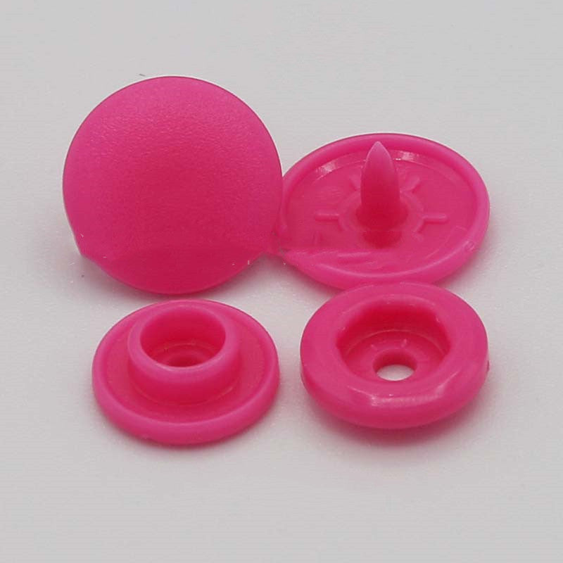 Mattierter umweltfreundlicher 12 mm Kunststoff Druckknopf Set