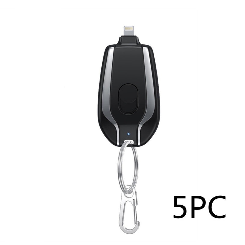 Mini Keychain Schlüsselanhänger Notfall Power Bank 1500mAh