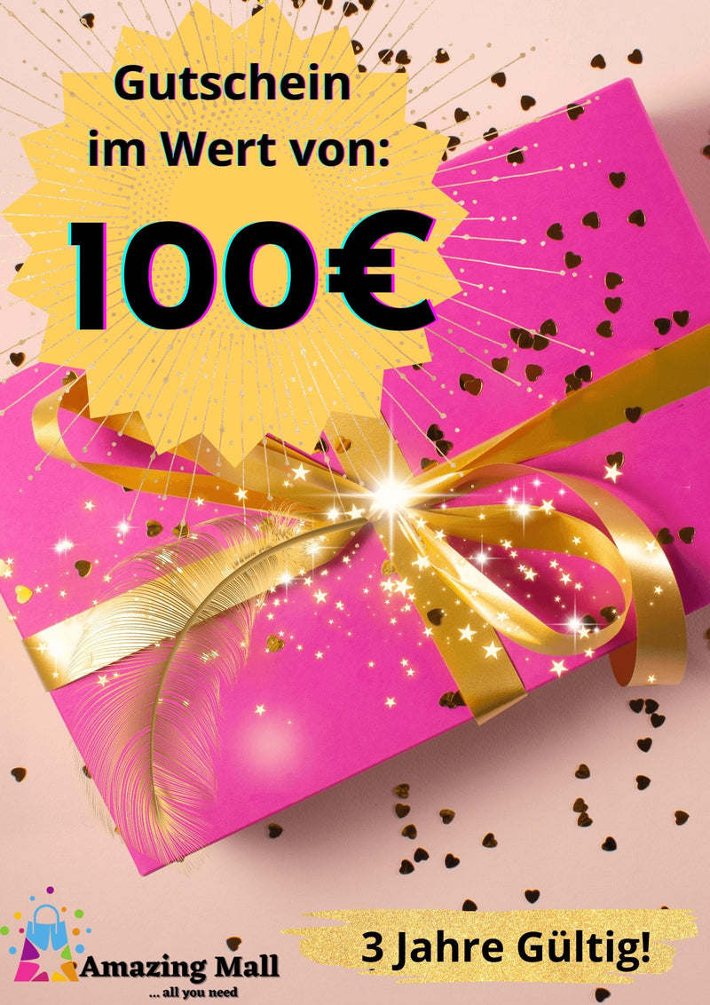 100 € Geschenkgutschein. Keine Barauszahlung möglich!!! - Amazing Mall