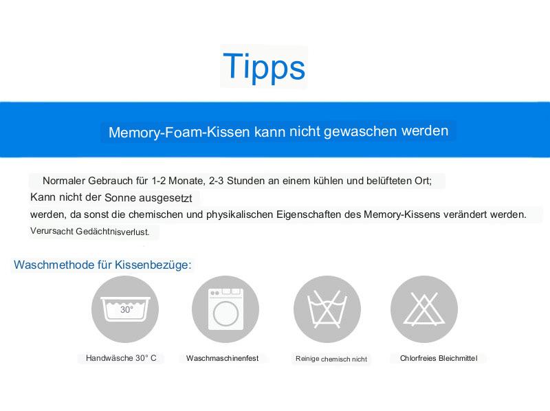 Memory Kissen für Autositz & Bett