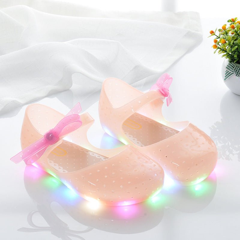 Baby Jelly Glow Schuhe mit Schleife - Amazing Mall