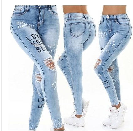 Damen Fashion Design Jeans High Waist & Low Waist, verschiedene Stile - Amazing Mall