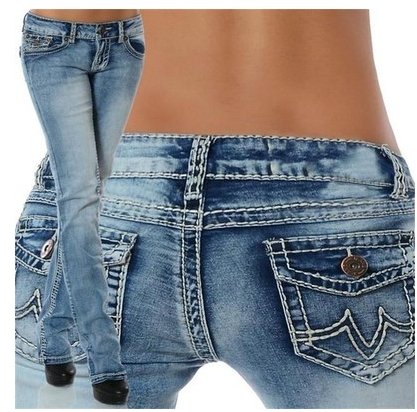 Damen Fashion Design Jeans High Waist & Low Waist, verschiedene Stile - Amazing Mall