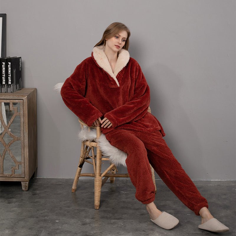 Damen Flanell Pyjama - Amazing Mall