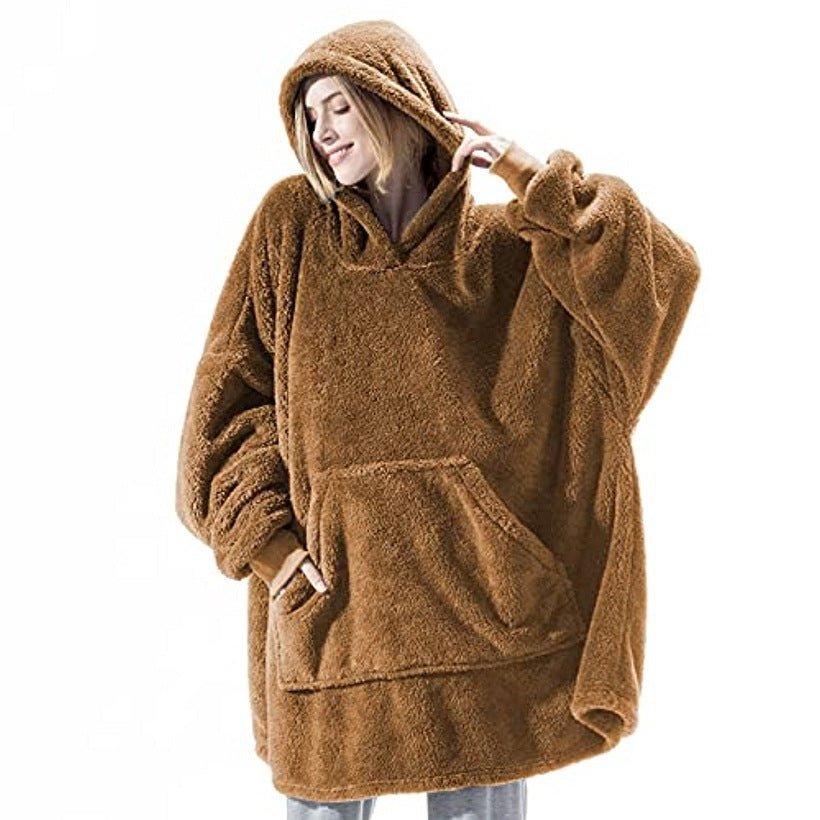 Damen Herren Winter Hoodie mit Kapuze & Kängerutasche - Amazing Mall