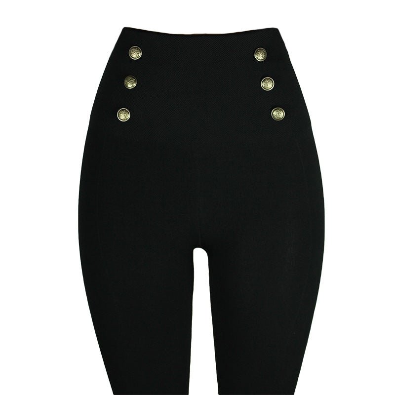 Damen High Waist Leggings schwarz - Amazing Mall