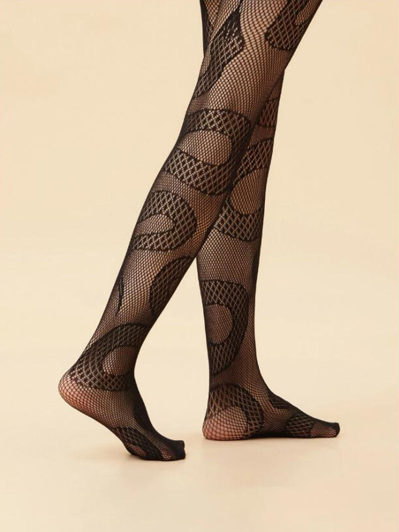 Damen Netz Strumpfhose "Black Snake" - Amazing Mall