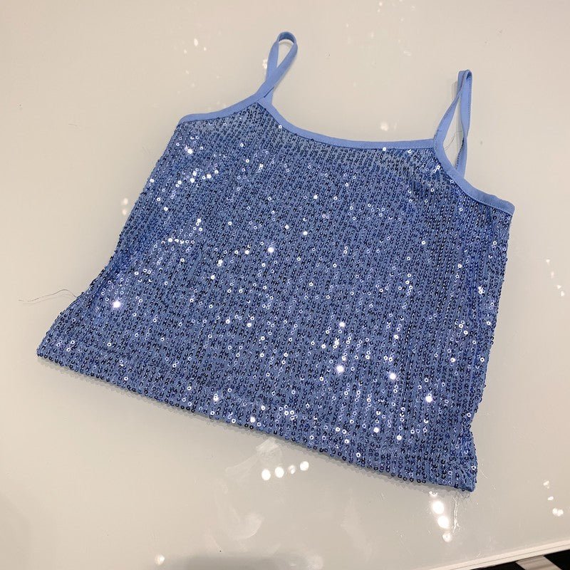 Damen Pailletten Fashion Top - Amazing Mall
