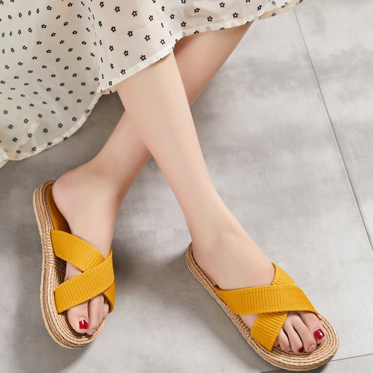 Damen Pantolette mit Schleife - Amazing Mall