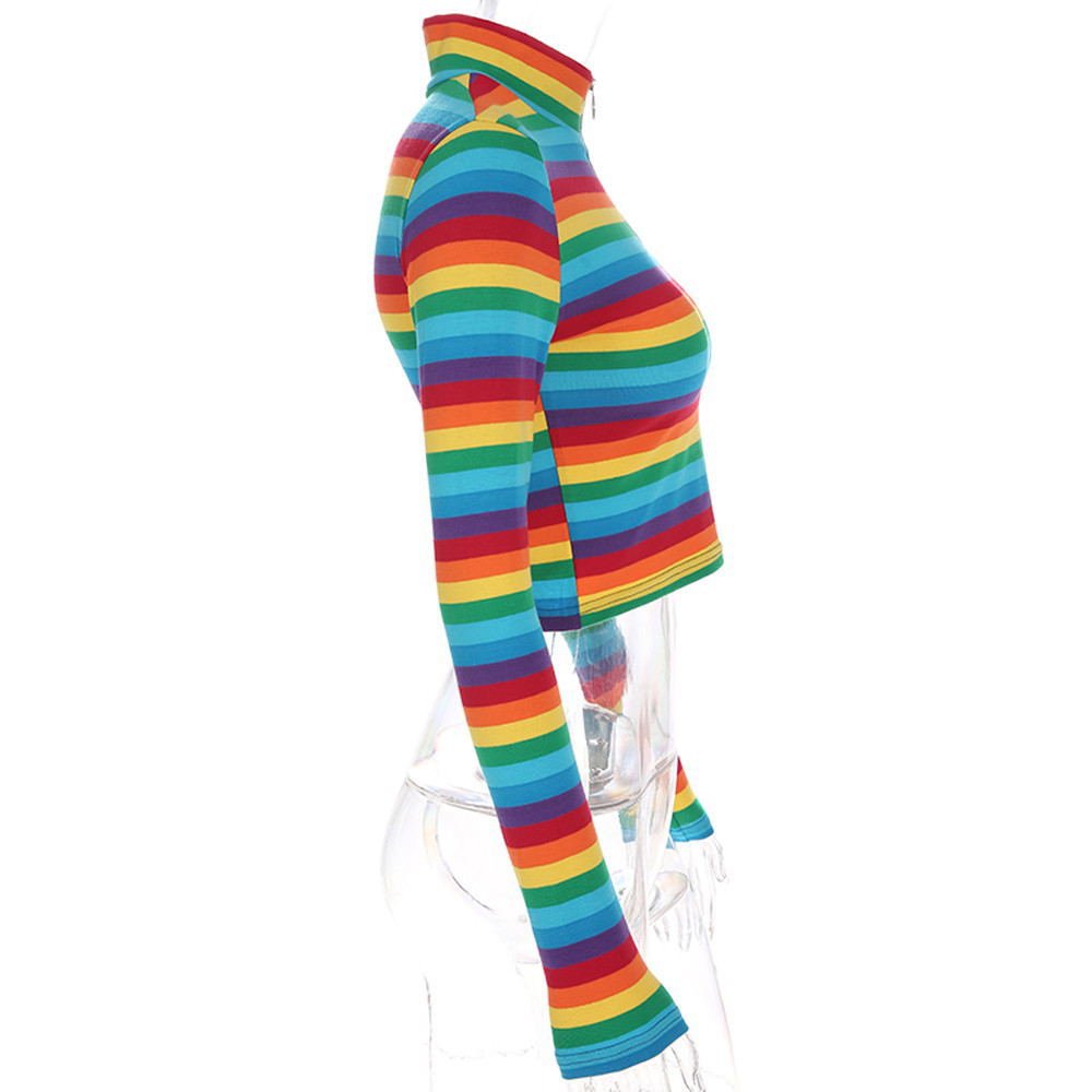 Damen Regenbogen Shirt Top - Amazing Mall