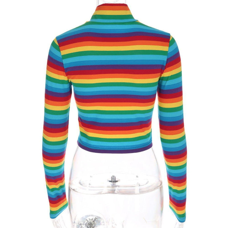 Damen Regenbogen Shirt Top - Amazing Mall