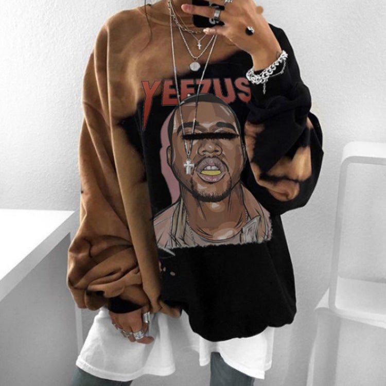 Damen Tie-Dye Batik Bedrucktes Sweatshirt - Amazing Mall