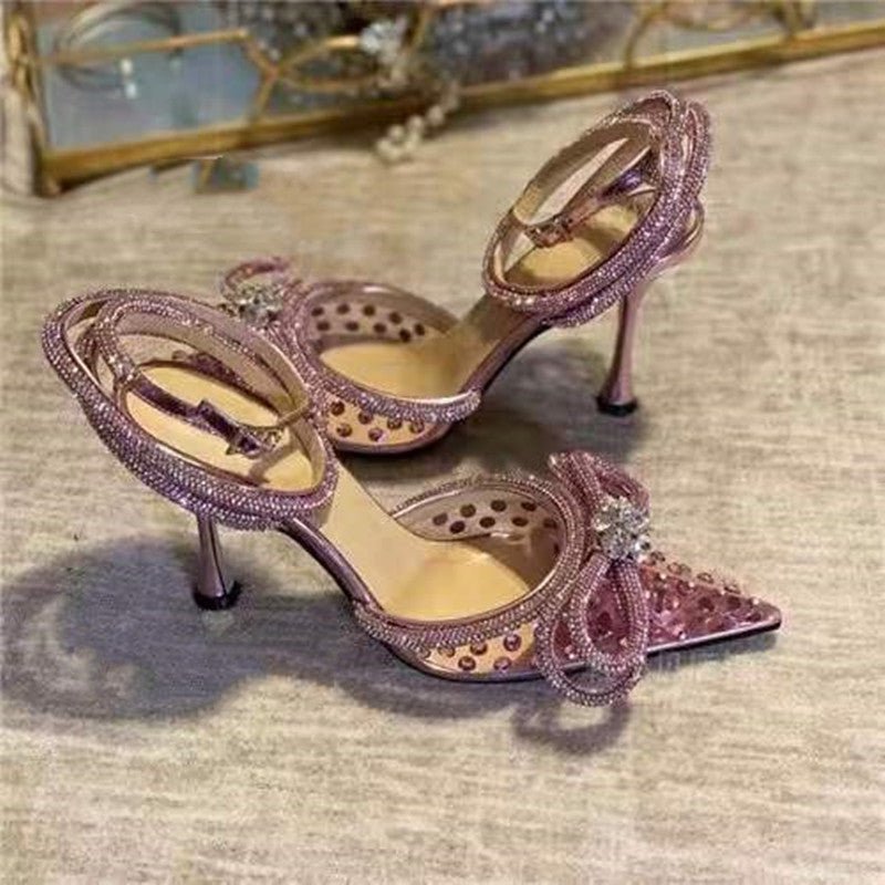 Damen Transparente Strass Stiletto - Amazing Mall