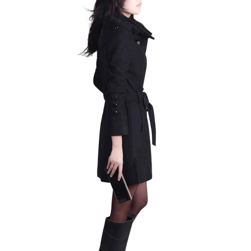 Damen Trenchcoat Wollmantel - Amazing Mall