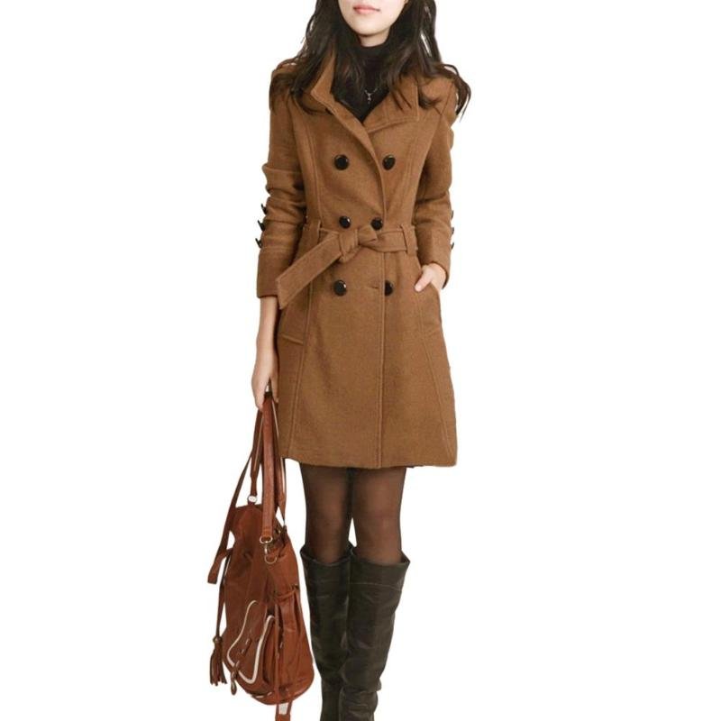 Damen Trenchcoat Wollmantel - Amazing Mall