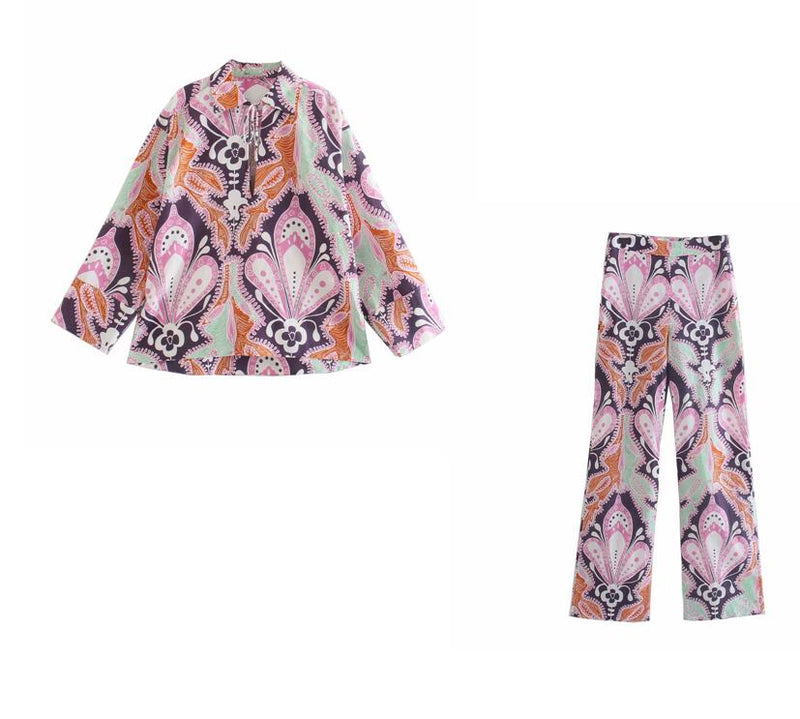 Damen Vintage Leinen Lounge Outfit - Amazing Mall