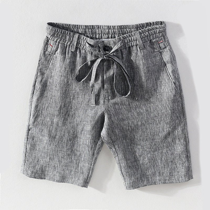 Herren Bequeme einfarbige Leinen Shorts - Amazing Mall