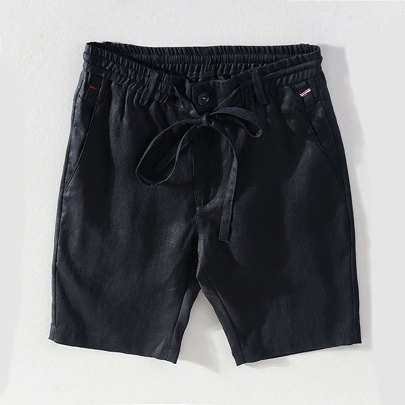 Herren Bequeme einfarbige Leinen Shorts - Amazing Mall