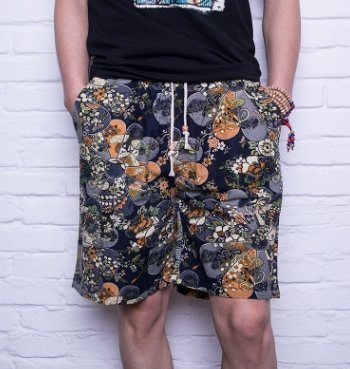 Herren Florale Leinen Shorts - Amazing Mall