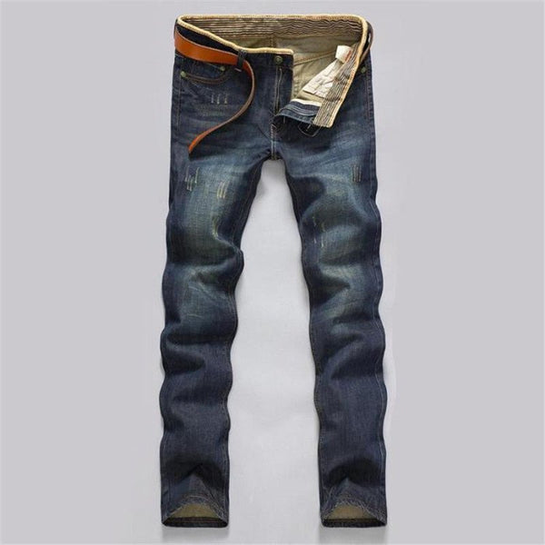 Herren Gerade schmale Jeans Hose - Amazing Mall