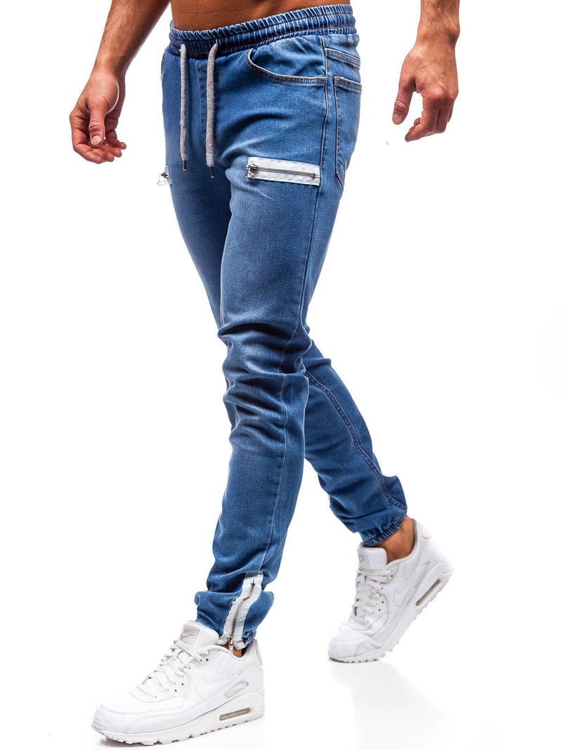 Herren High Waist Skinny Denim Jeans - Amazing Mall