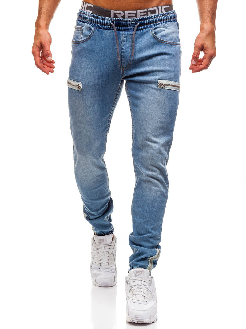 Herren High Waist Skinny Denim Jeans - Amazing Mall