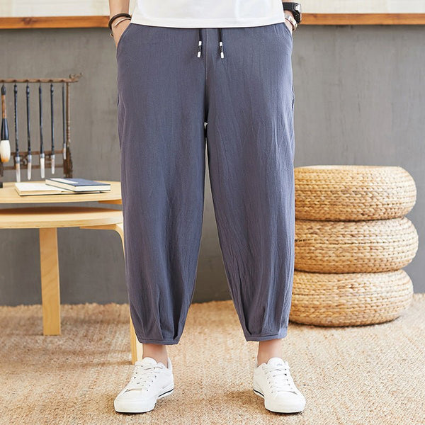 Herren Lockere Leinen Loungewear Hose - Amazing Mall