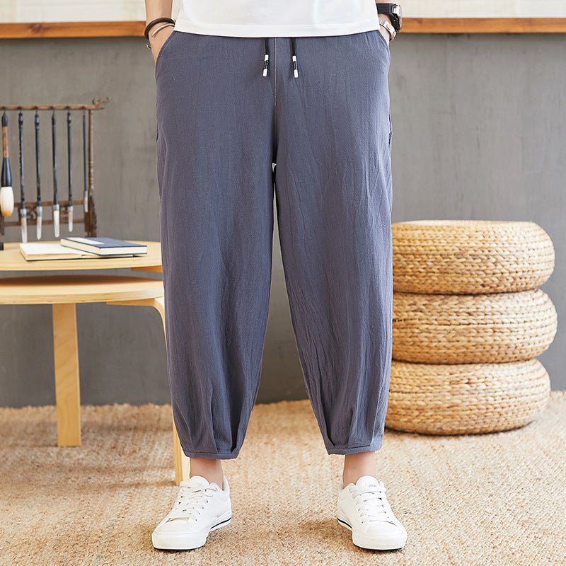 Herren Lockere Leinen Loungewear Hose - Amazing Mall