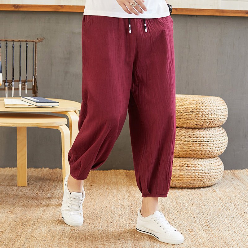 Herren Lockere Leinen Loungewear Hose - Amazing Mall