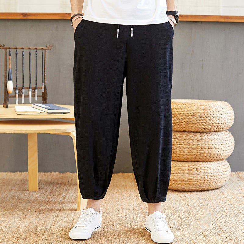 Herren Lockere Leinen Loungewear Hose - Amazing Mall