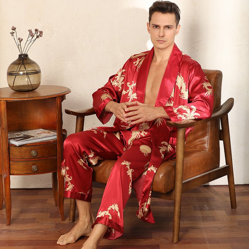 Herren Luxus Seiden Pyjama - Amazing Mall