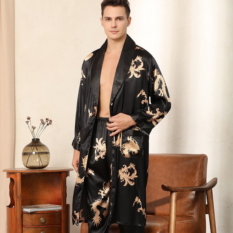 Herren Luxus Seiden Pyjama - Amazing Mall